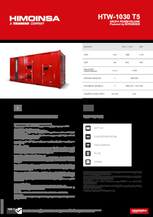 Dízel generátorok HIMOINSA HTW-1030 T5
