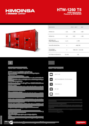 Dízel generátorok HIMOINSA HTW-1260 T5