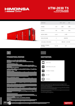 Dízel generátorok HIMOINSA HTW-2030 T5