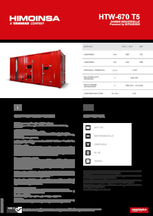 Dízel generátorok HIMOINSA HTW-670 T5