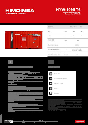 Dízel generátorok HIMOINSA HYW-1095 T6