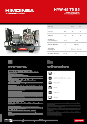 Dízel generátorok HIMOINSA HYW-45 T5 S5