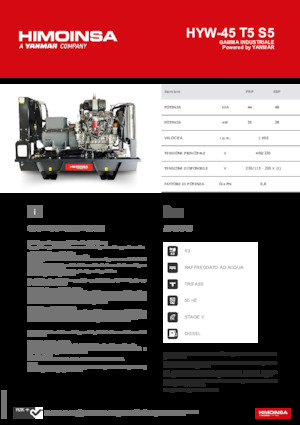 Dízel generátorok HIMOINSA HYW-45 T5 S5