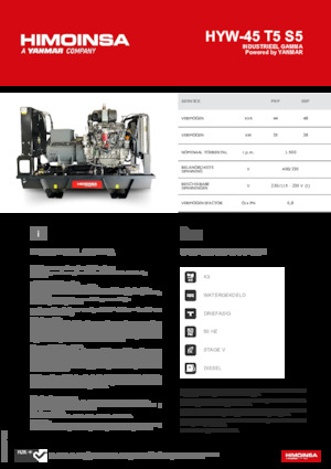 Dízel generátorok HIMOINSA HYW-45 T5 S5