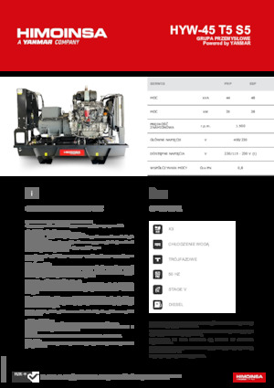 Dízel generátorok HIMOINSA HYW-45 T5 S5