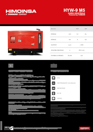 Dízel generátorok HIMOINSA HYW-9 M5
