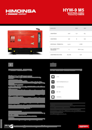 Dízel generátorok HIMOINSA HYW-9 M5
