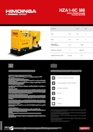 Dízel generátorok HIMOINSA HZA1-6C M6