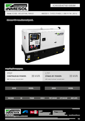 Dízel generátorok INMESOL IC-033