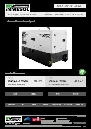 Dízel generátorok INMESOL IC-044