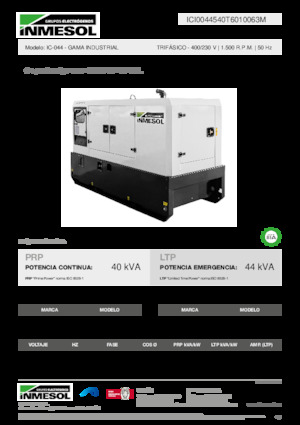 Dízel generátorok INMESOL IC-044