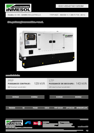 Dízel generátorok INMESOL ID-145