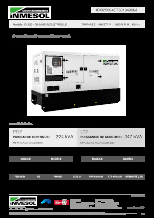 Dízel generátorok INMESOL ID-250