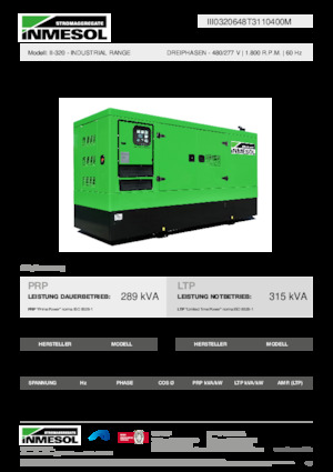 Dízel generátorok INMESOL II-320