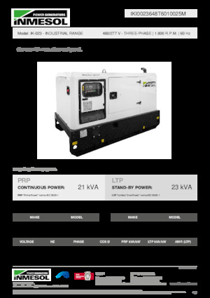 Dízel generátorok INMESOL IK-023