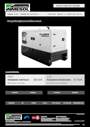 Dízel generátorok INMESOL IK-041