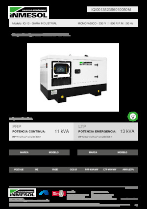 Dízel generátorok INMESOL IQ-13