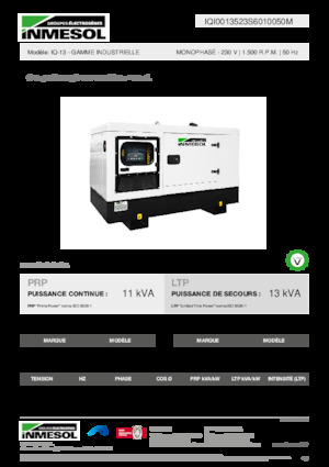 Dízel generátorok INMESOL IQ-13