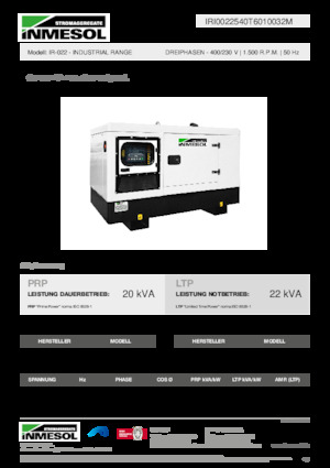 Dízel generátorok INMESOL IR-022