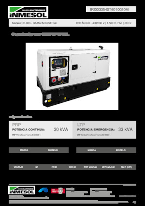 Dízel generátorok INMESOL IR-033