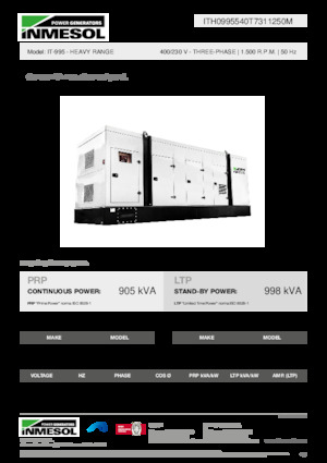 Dízel generátorok INMESOL IT-995