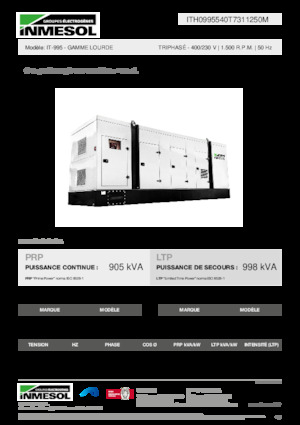 Dízel generátorok INMESOL IT-995