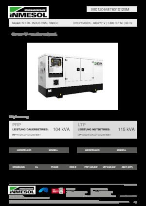 Dízel generátorok INMESOL IV-120