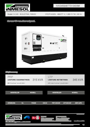 Dízel generátorok INMESOL IV-345