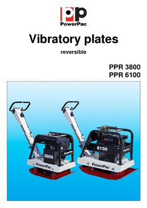 Kétirányú vibrolapok PowerPac PPR 3800D/500