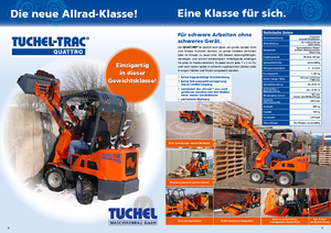 Kommuniális traktorok - elülső felfüggesztéssel Tuchel Quattro