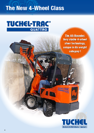Kommuniális traktorok - elülső felfüggesztéssel Tuchel Quattro