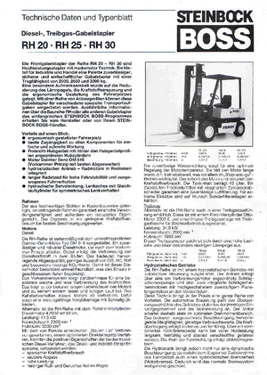 Dízel targoncák Steinbock RH 25 D