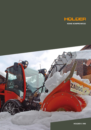 Kommuniális traktorok - elülső felfüggesztéssel Holder S 990