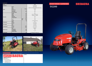 Kommuniális traktorok - elülső felfüggesztéssel Shibaura SG 280