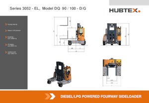 Dízel oldalvillás taroncák Hubtex DQ 100-G