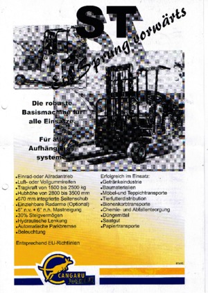 Dízel teherautóra rögzíthető targoncák Cangaru / Transmanut ST.30.5b.2528 D.Ra