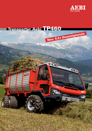 Kommuniális traktorok - elülső felfüggesztéssel Aebi TP 460