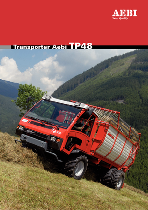 Kommuniális traktorok - elülső felfüggesztéssel Aebi TP 48