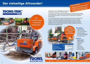 Kommuniális traktorok - elülső felfüggesztéssel Tuchel Trio