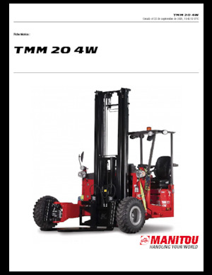 Dízel teherautóra rögzíthető targoncák Manitou TMM 20-4 W