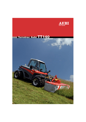 Kommuniális traktorok - elülső felfüggesztéssel Aebi TT 140