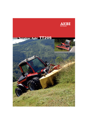 Kommuniális traktorok - elülső felfüggesztéssel Aebi TT 205