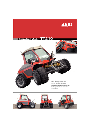 Kommuniális traktorok - elülső felfüggesztéssel Aebi TT 210