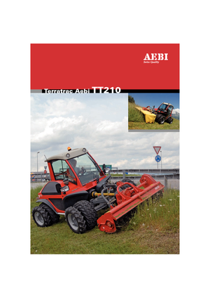 Kommuniális traktorok - elülső felfüggesztéssel Aebi TT 210