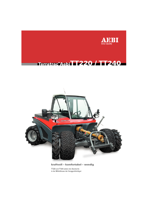 Kommuniális traktorok - elülső felfüggesztéssel Aebi TT 240