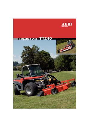 Kommuniális traktorok - elülső felfüggesztéssel Aebi TT 240