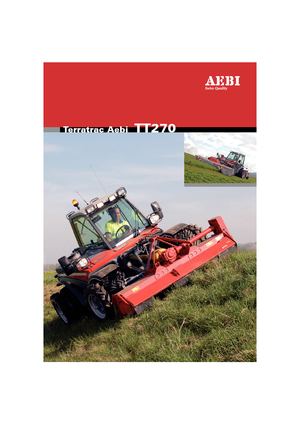 Kommuniális traktorok - elülső felfüggesztéssel Aebi TT 270