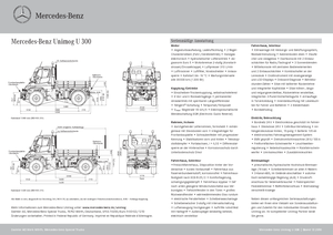 Kommuniális traktorok - elülső felfüggesztéssel Unimog U 300