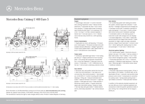 Kommuniális traktorok - elülső felfüggesztéssel Unimog U 400