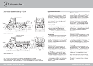 Kommuniális traktorok - elülső felfüggesztéssel Unimog U 500